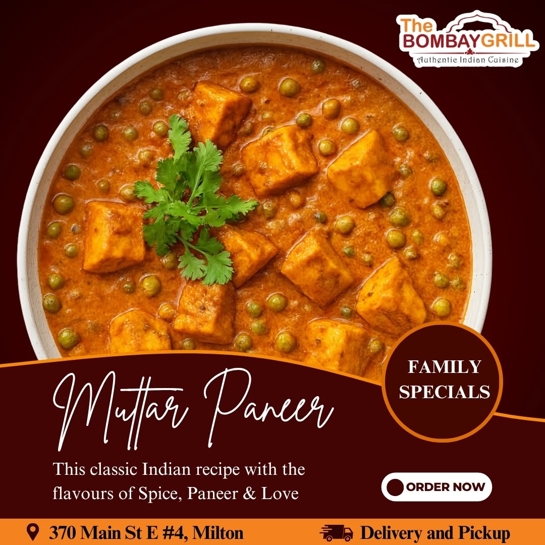 Paneer and peas in a creamy sauce